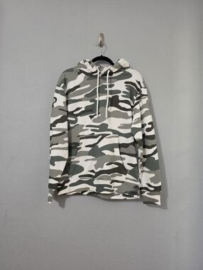 Lane Seven Camouflage Pullover Hooded Sweatshirt‎ Size Med